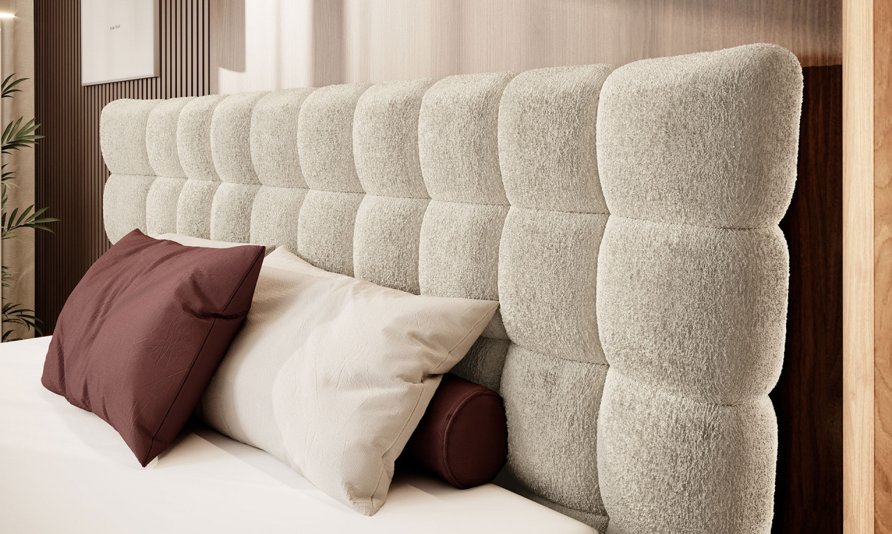 Poze Pat tapitat Inferno 180x200 cm