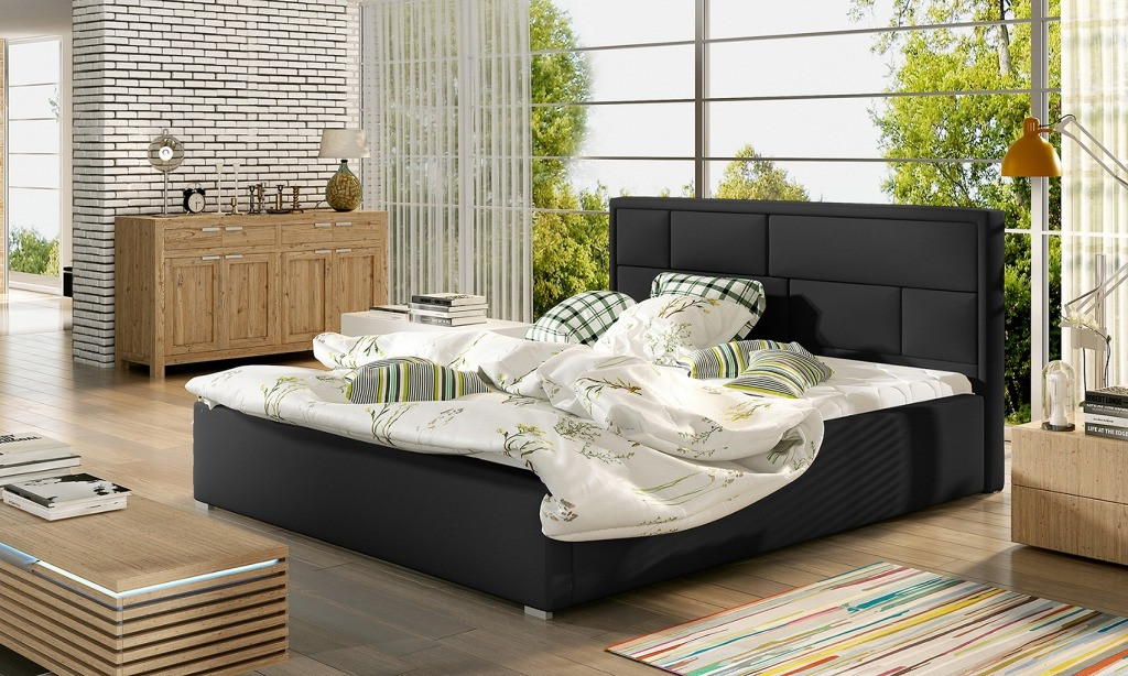 Poze Pat tapitat Latina – 140/200, L223 x l140 x h93 cm