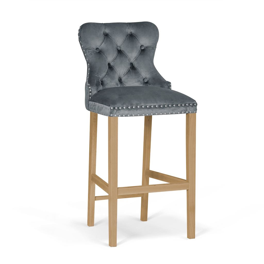Poze Scaun Bar Madame Gri Inchis/Stejar BL14