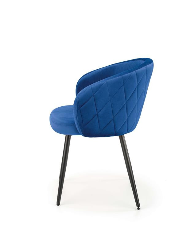 Poze Scaun catifea K430 Bleumarin – H77 cm