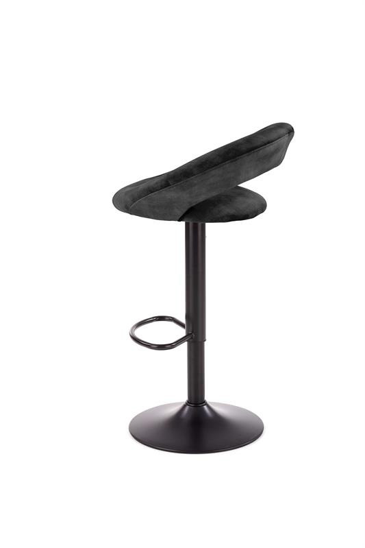 Poze Scaun de bar H-102 velvet negru