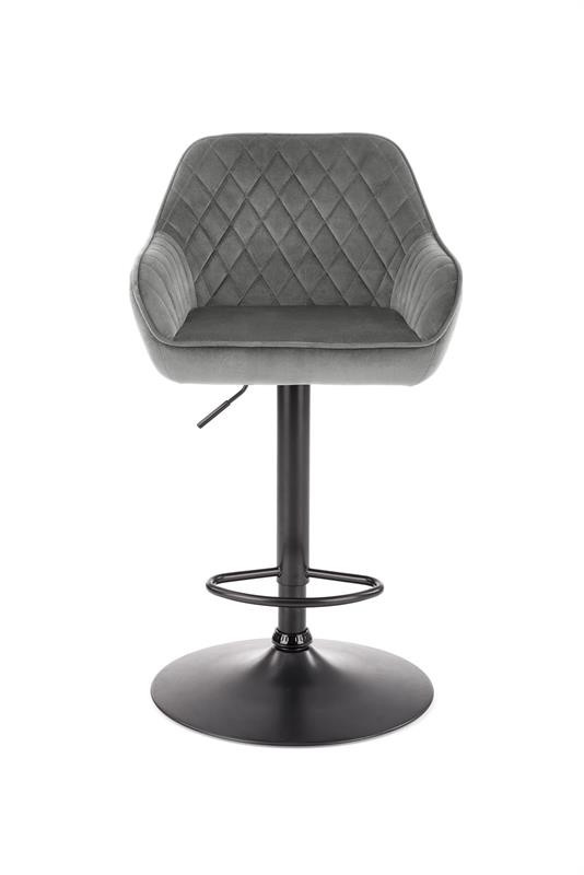 Poze Scaun de bar H-103 velvet gri – H114 cm