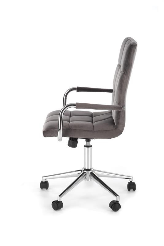 Poze Scaun de birou Gonzo 4 Velvet Gri – H105 cm