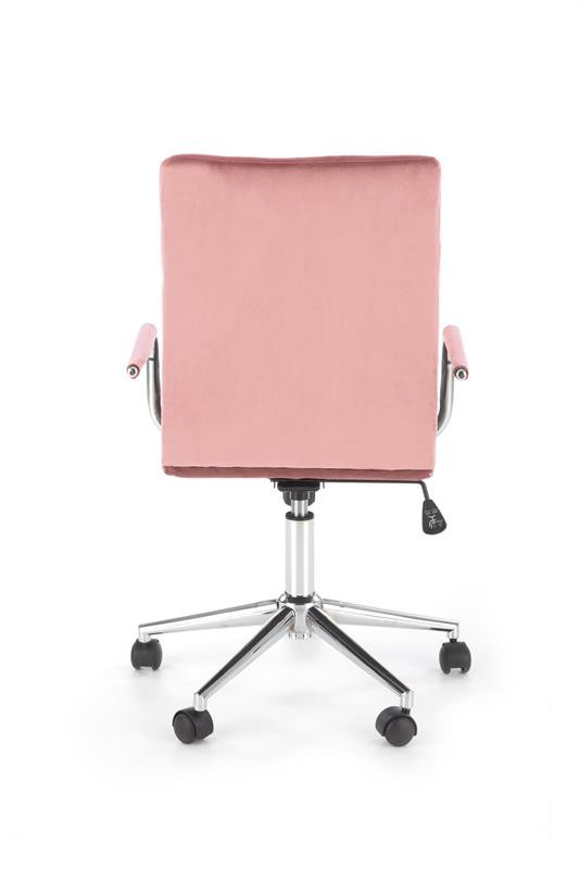 Poze Scaun de birou Gonzo 4 Velvet Roz – H105 cm