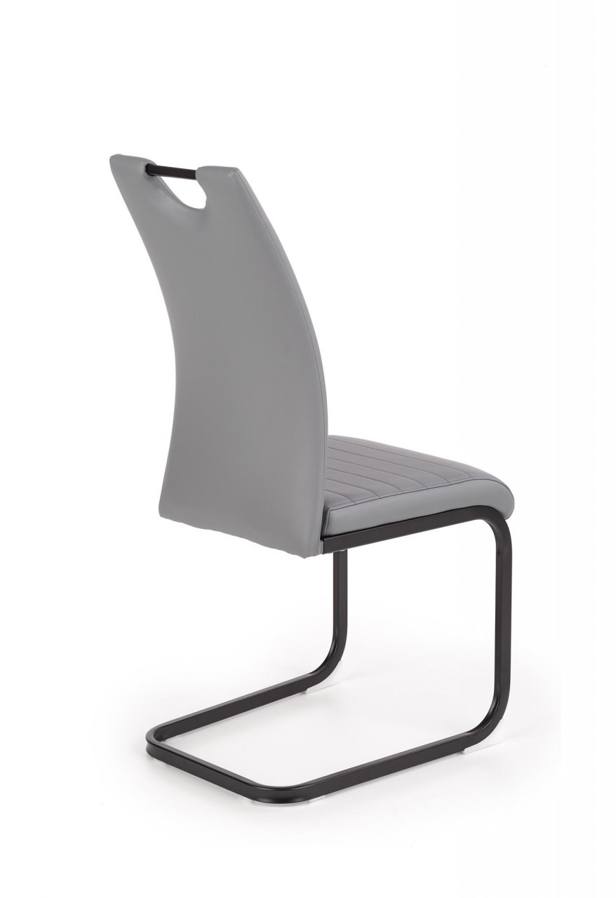 Poze Scaun K371 piele ecologica gri