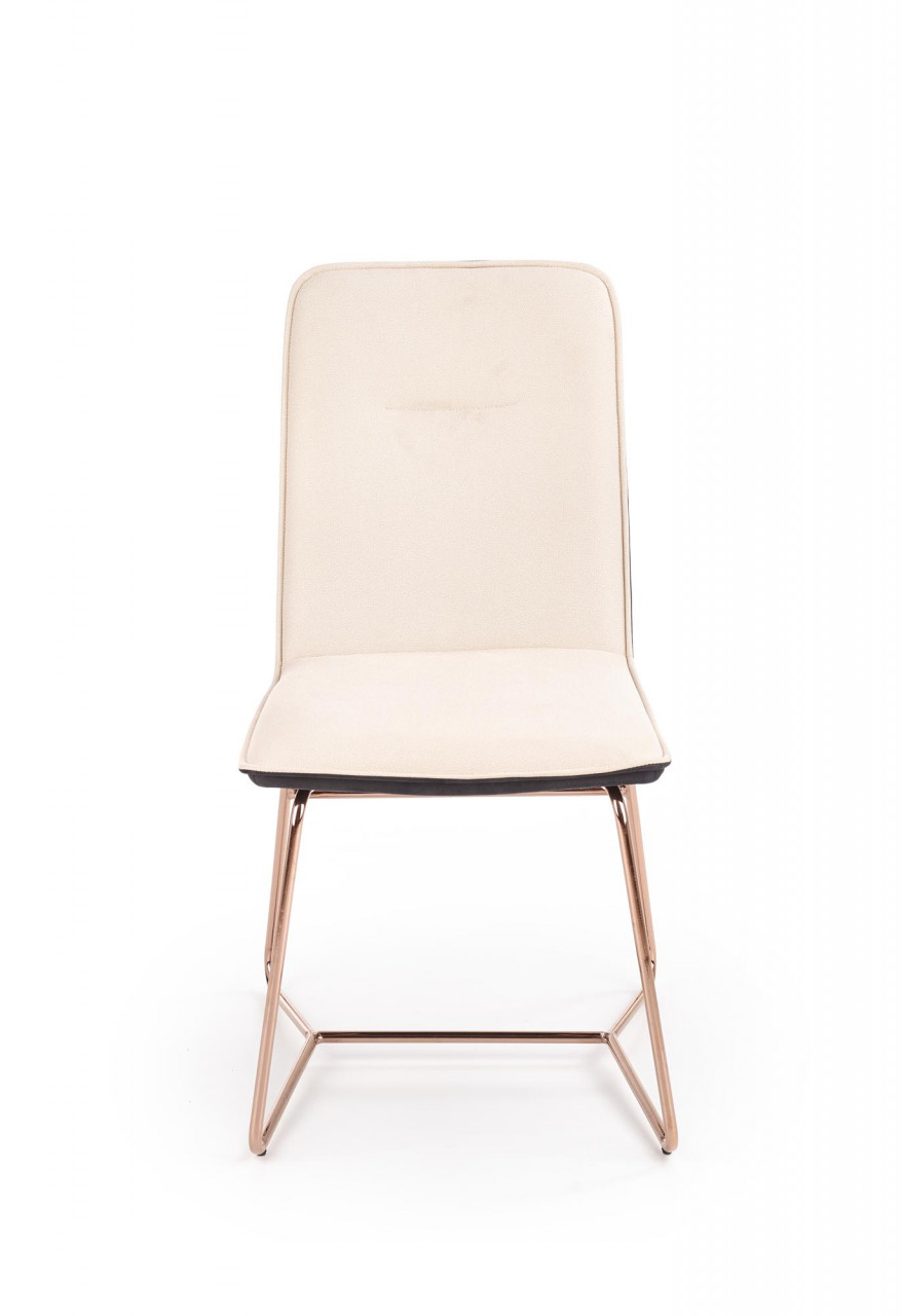 Poze Scaun K390 piele ecologica crem