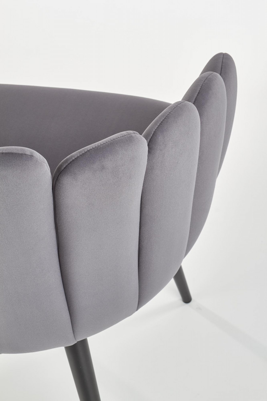 Poze Scaun K410 velvet gri