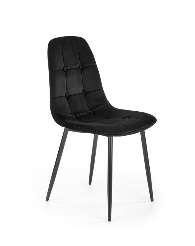 Scaun k417 velvet negru