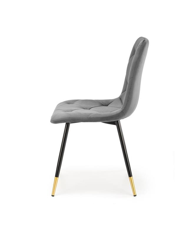Poze Scaun K438 Velvet Gri – l45 x A50 x h86 cm