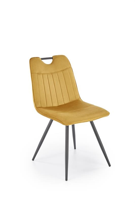 Scaun k521 velvet mustariu