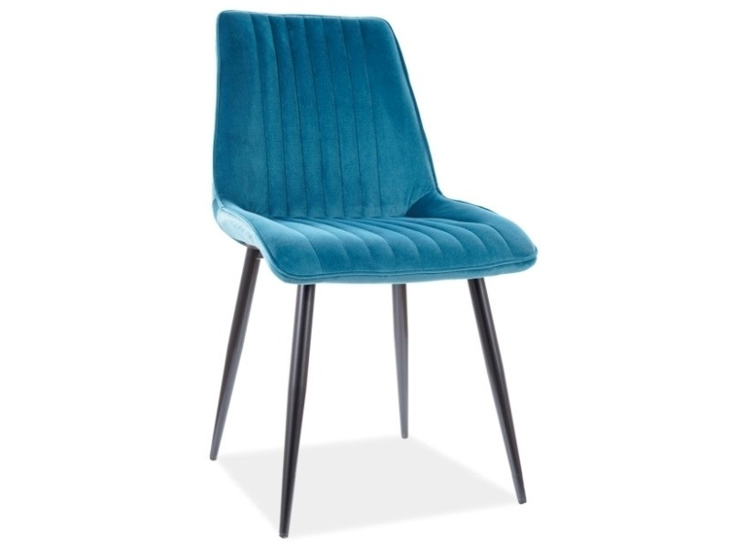 Poze Scaun Kim Velvet Turcoaz – l47 x A42 x H88 cm