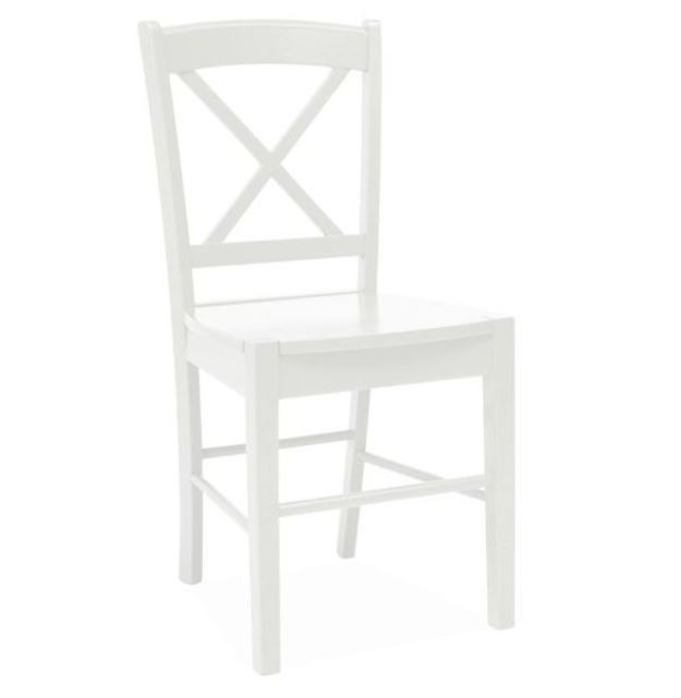 Poze Scaun lemn CD-56 alb - H 85 cm