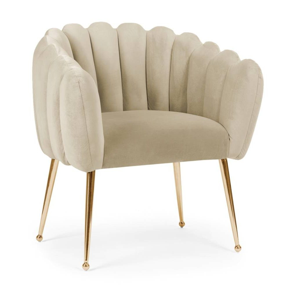 Poze Scaun Lili bej/gold – H81 cm