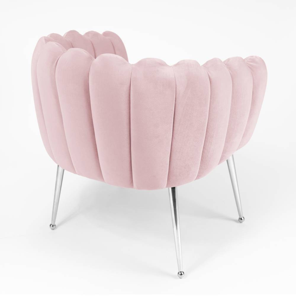 Poze Scaun Lili roz/silver – H81 cm