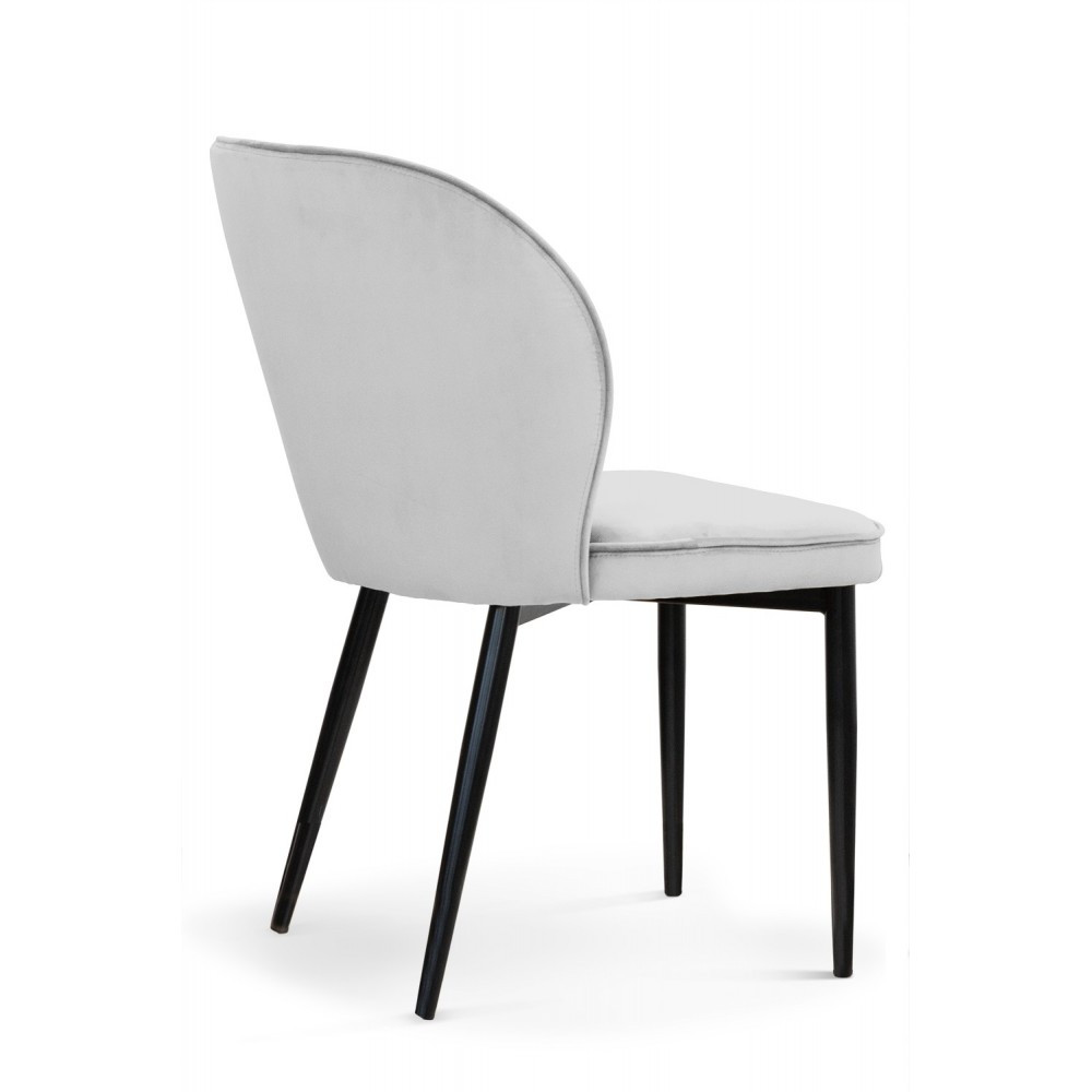 Poze Scaun tapitat Aine gri/negru h87 cm