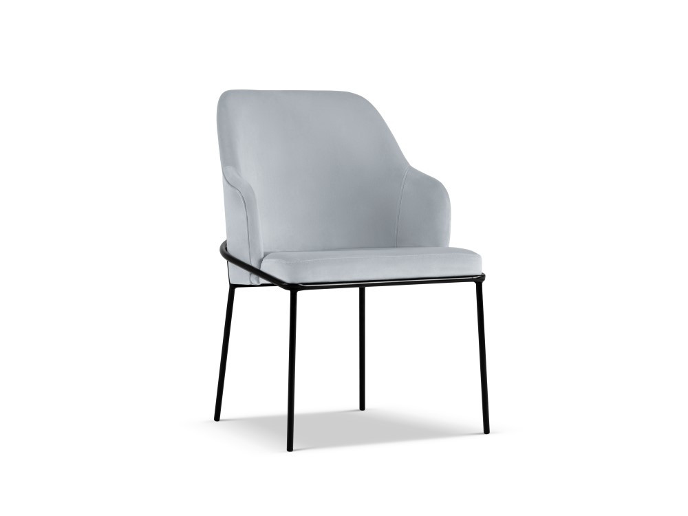 Poze Scaun tapitat cu catifea Sandrine - H84 cm