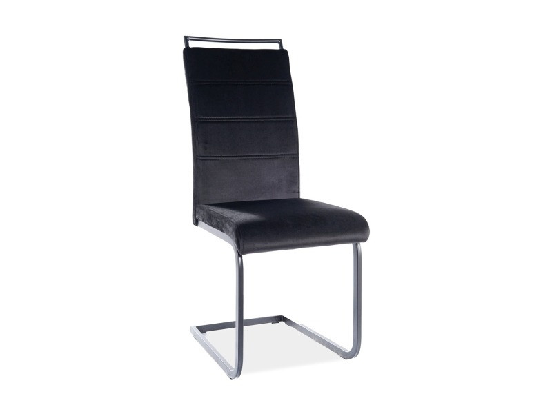 Poze Scaun tapitat H-441 Velvet – Negru