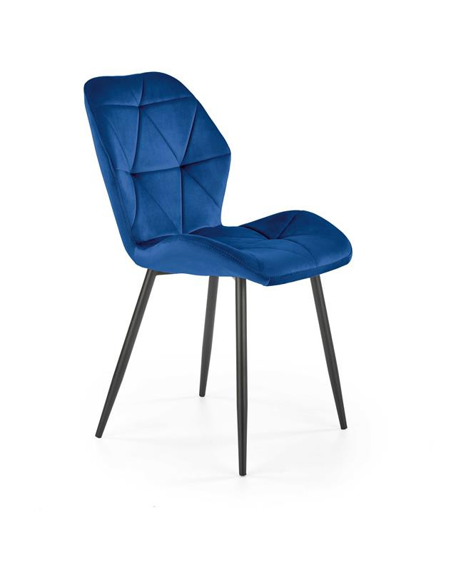 Scaun tapitat k453 velvet bleumarin