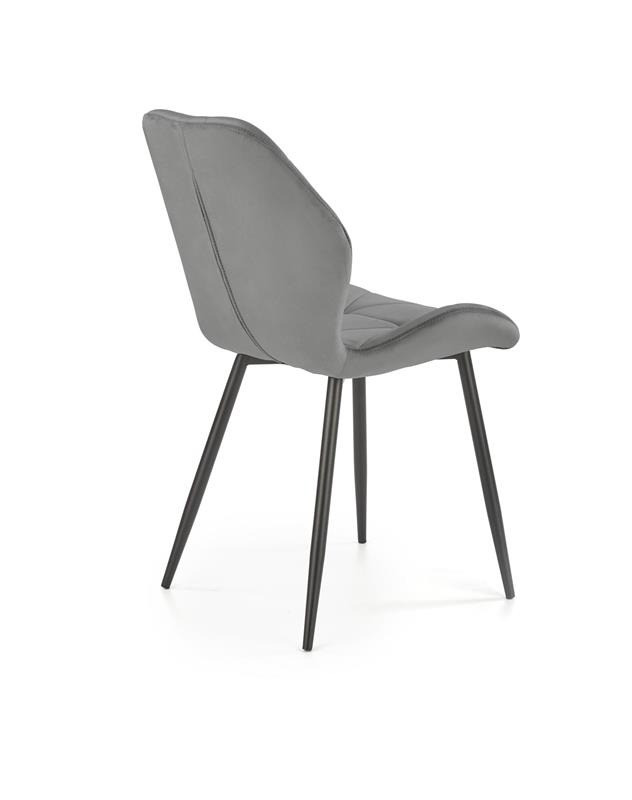 Poze Scaun tapitat K453 velvet gri