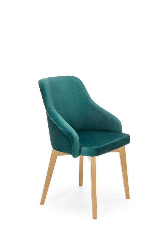 Scaun tapitat toledo 2 velvet – verde