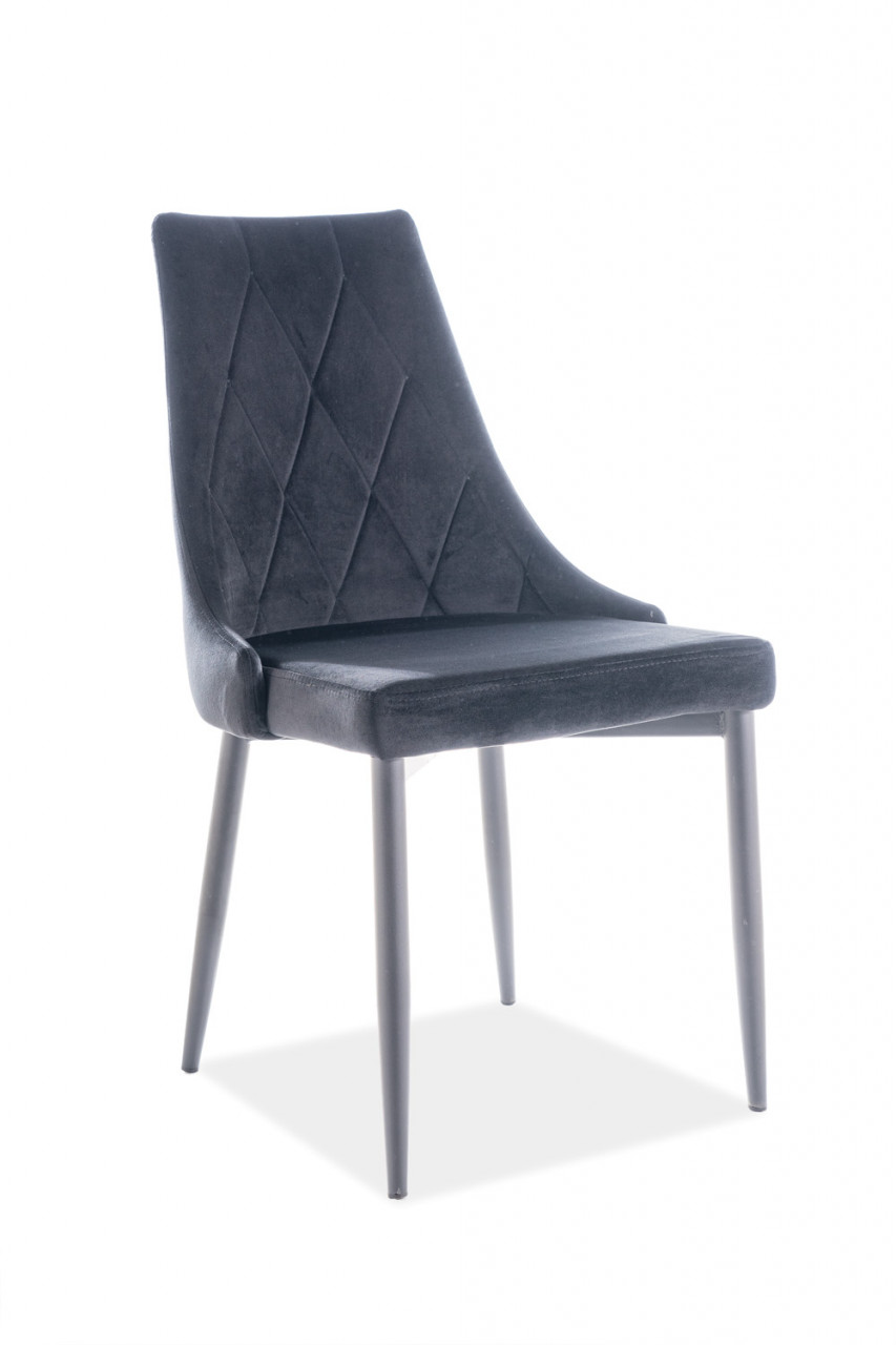 Poze Scaun Trix B velvet negru Blu19