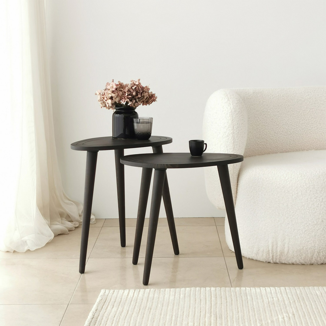 Poze Set 2 mese de cafea Sweet antracit