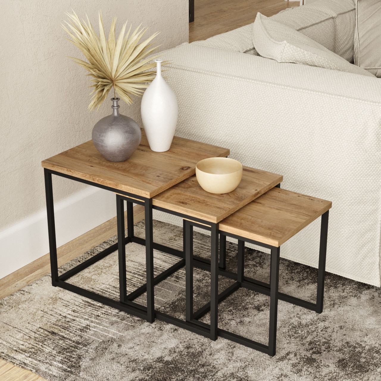 Poze Set 3 mese de cafea VG7 - A