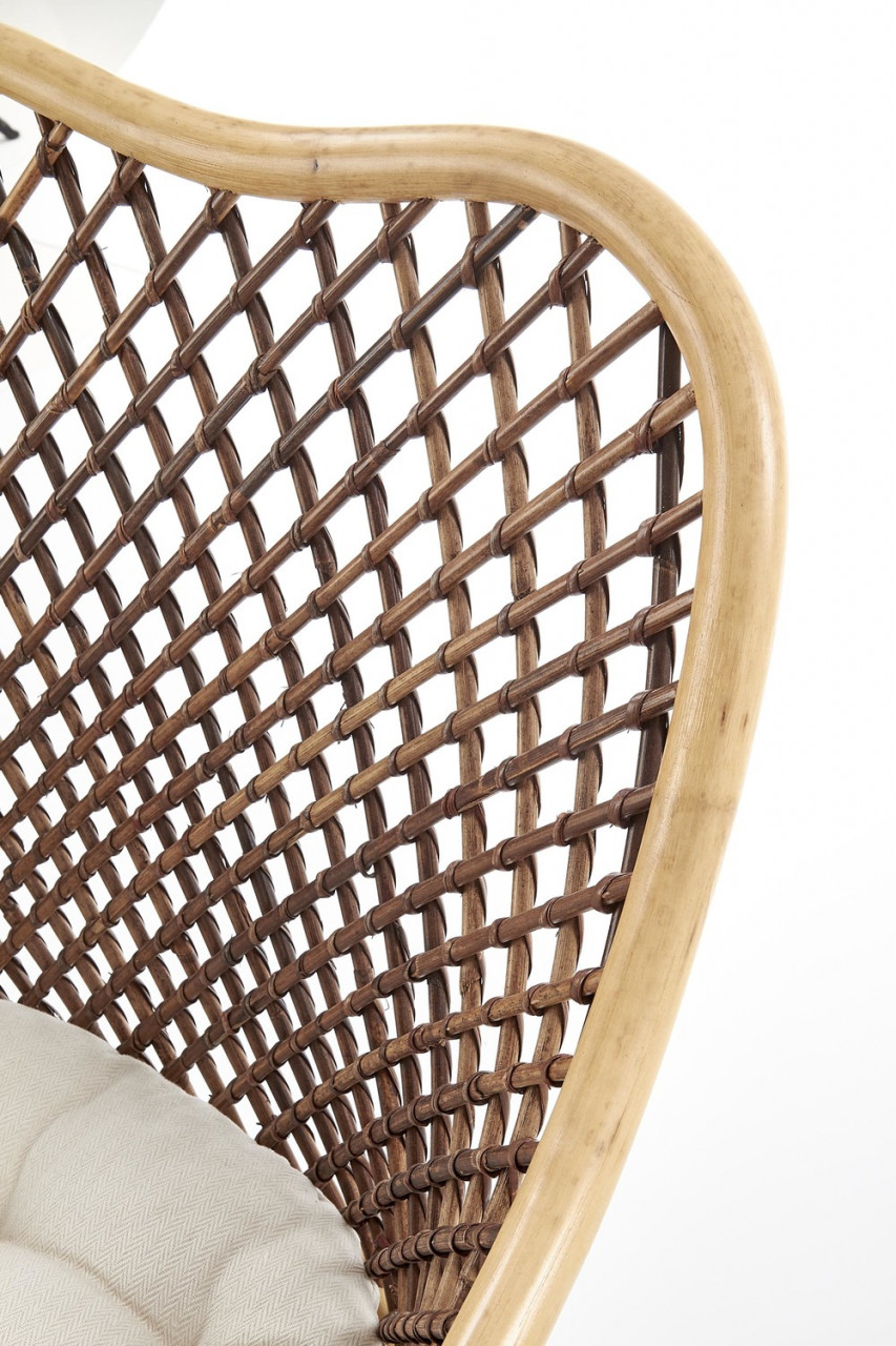 Poze Set masa extensibila Berlin L160-220 cm + 4 scaune K336 ratan natural