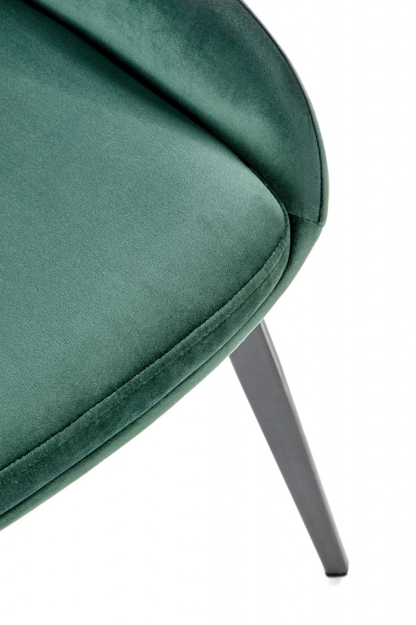 Poze Set masa extensibila Diamond L160-200 cm + 4 scaune K479 velvet verde
