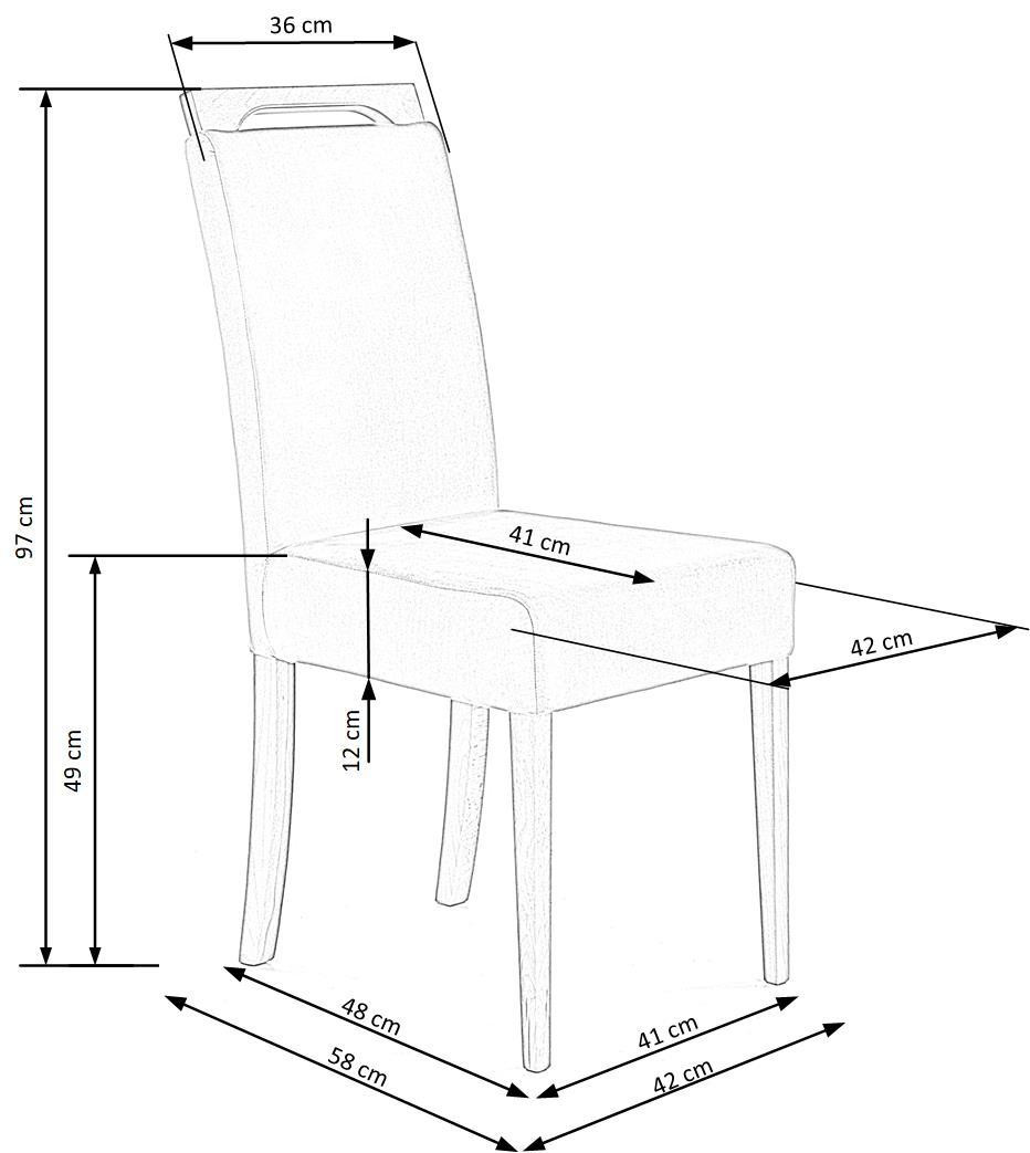 Poze Set masa extensibila Florian alb/alb L160-228 cm + 4 scaune Clarion gri/alb Inari91