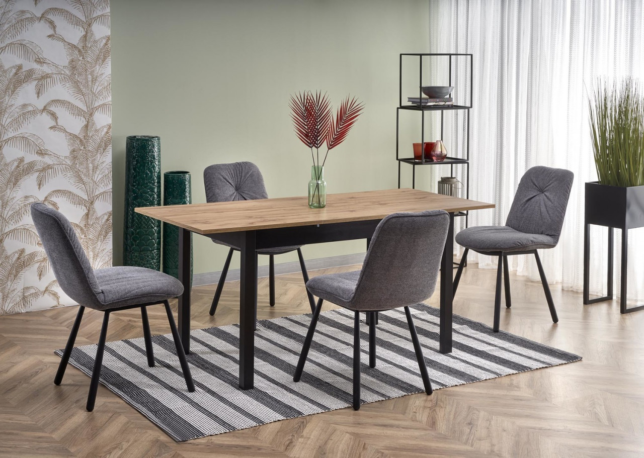Poze Set masa extensibila Greg L124-168 cm + 4 scaune K422 gri