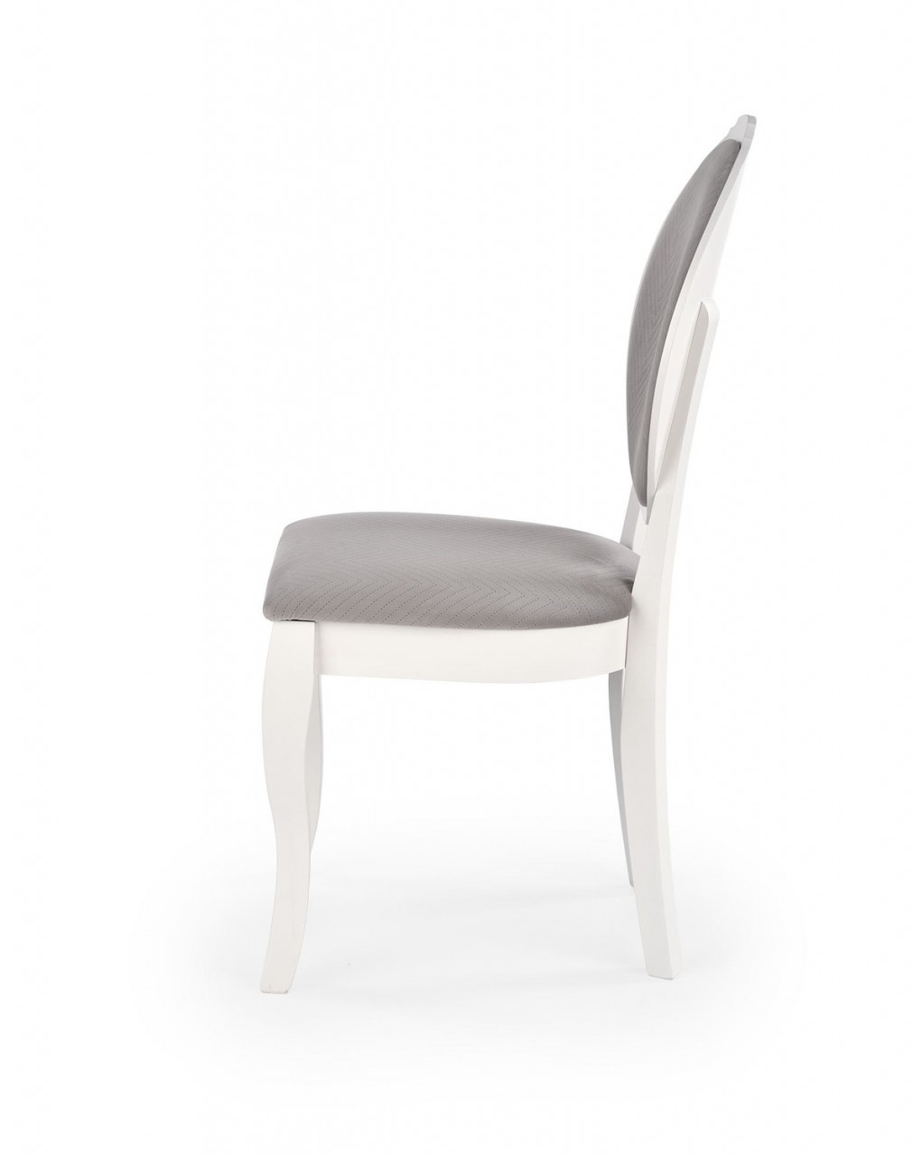Poze Set masa extensibila Windsor stejar inchis/alb L160-240 cm + 4 scaune Velo gri/alb