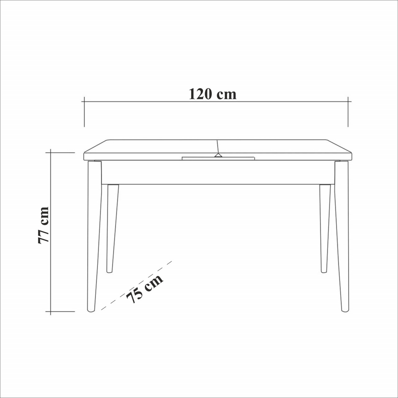 Poze Set masa si scaune (5 piese) Costa Atlantice-Grey