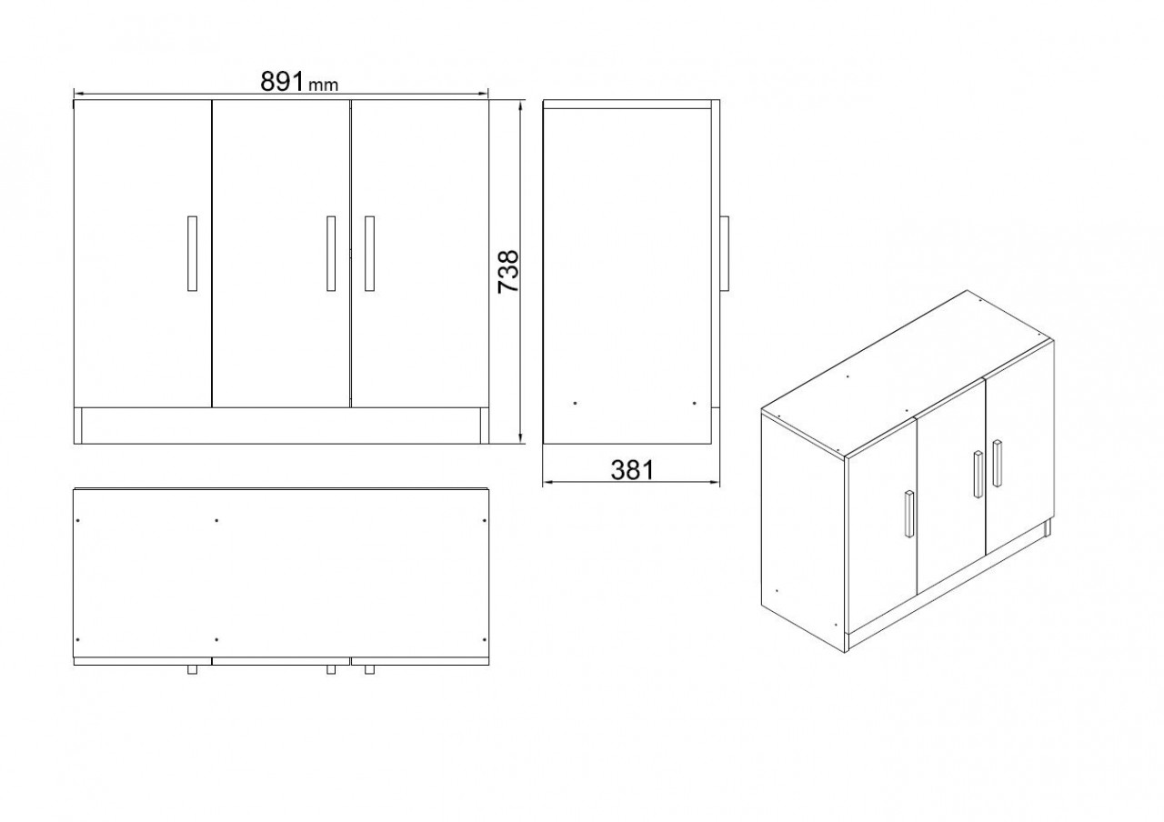 Poze Set mobilier de birou VO14 - BA ( 5 piese)