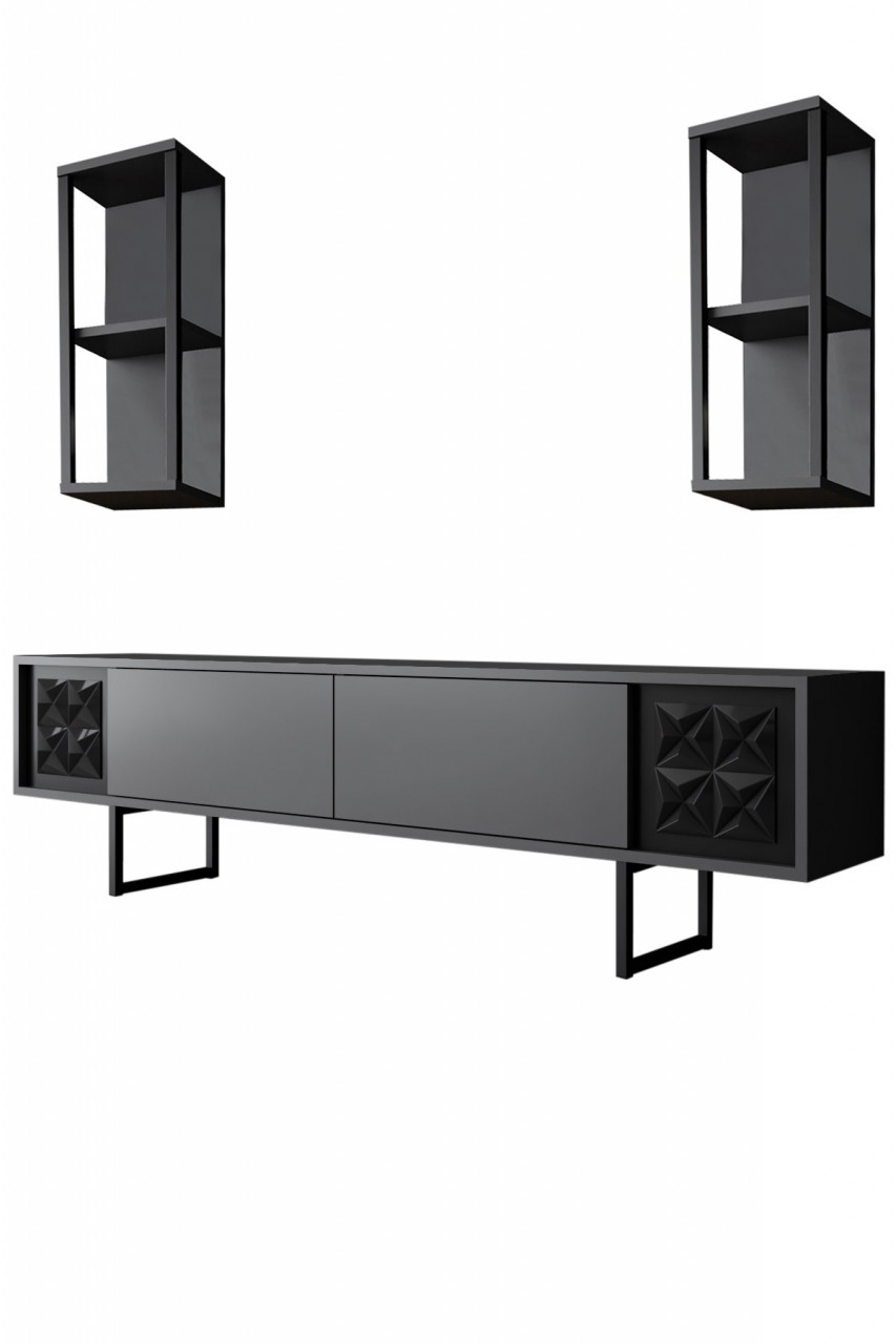 Poze Set mobilier living Black Line antracit / negru