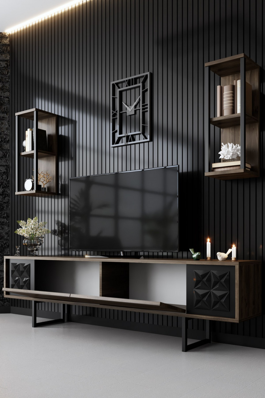 Poze Set mobilier living Black Line nuc / negru