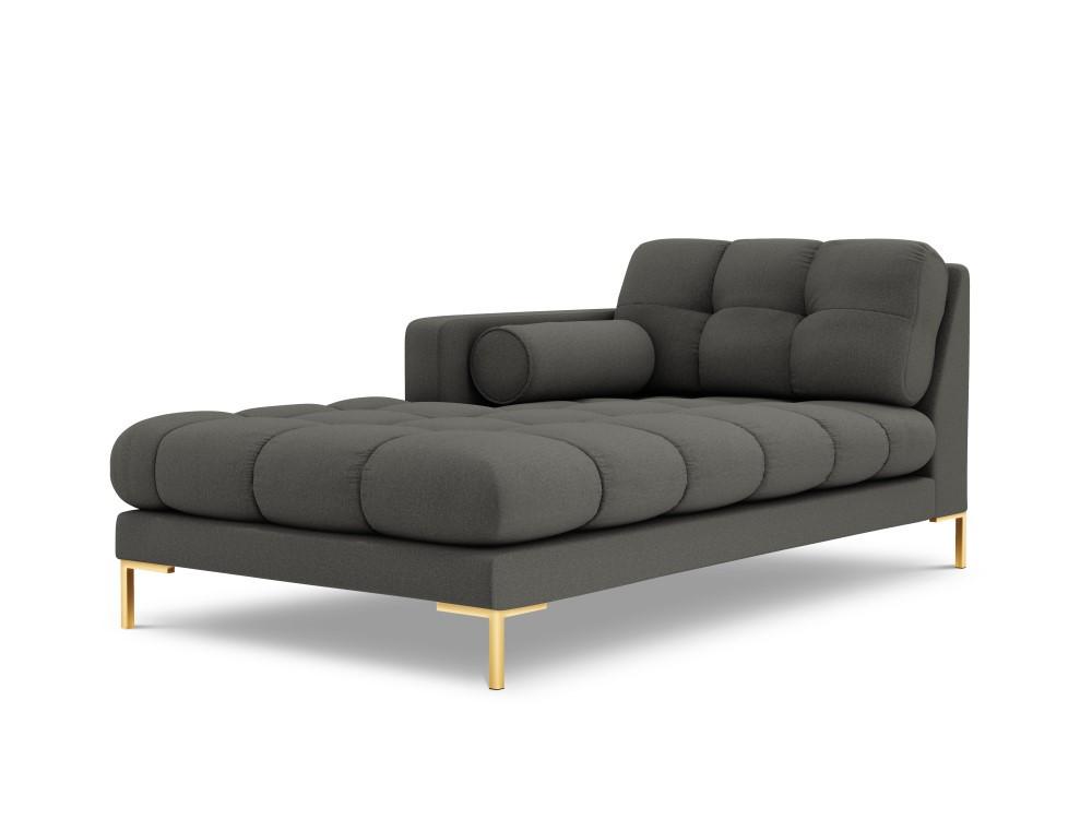 Poze Sezlong tapitat Bali picioare gold – L185 x l102 x h75