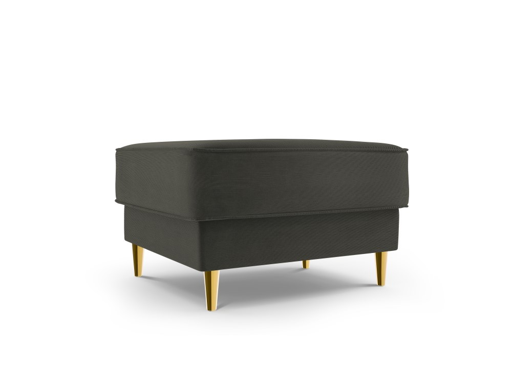 Poze Taburet Fano tapitat velvet/picioare gold – L64 x l64 x h44