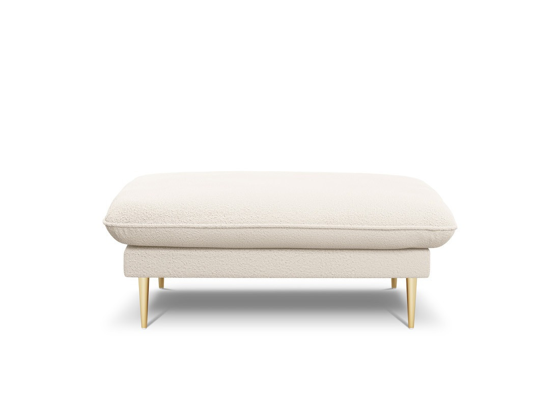 Poze Taburet tapitat Vienna plusat/picioare gold – L100 x l80 x h43 cm