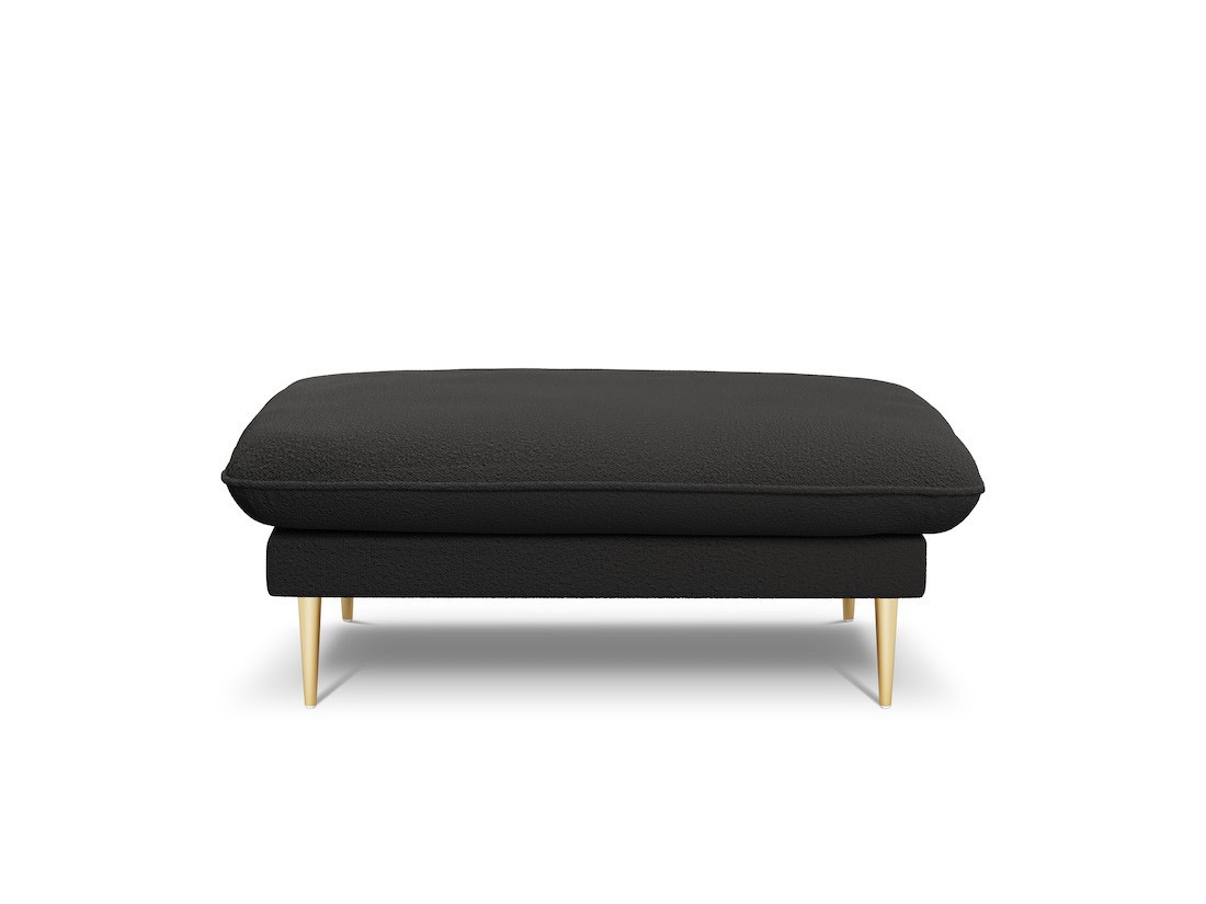 Poze Taburet tapitat Vienna plusat/picioare gold – L100 x l80 x h43 cm