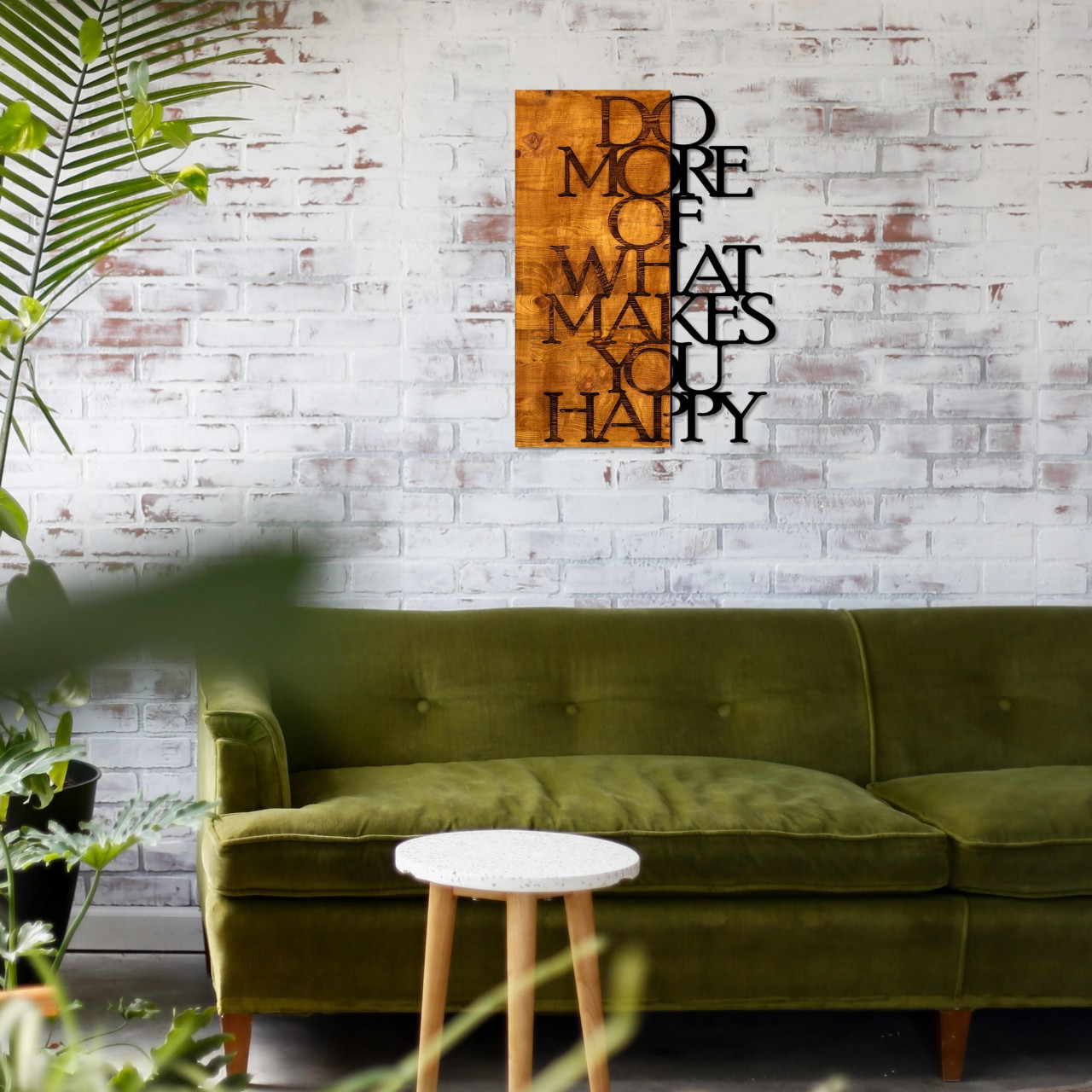 Poze Accesoriu decorativ de perete din lemn Do More