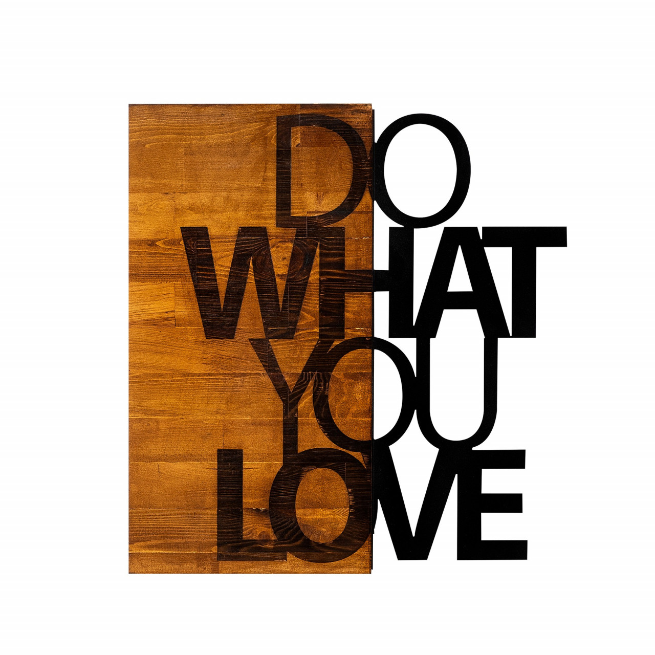 Poze Accesoriu decorativ de perete din lemn Do What You Love