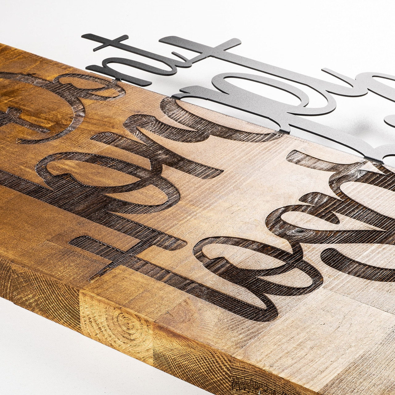 Poze Accesoriu decorativ de perete din lemn Dont Forget To Smile