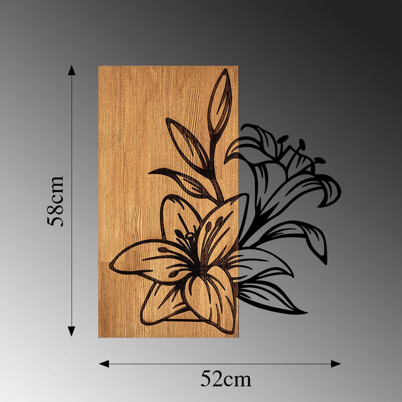 Poze Accesoriu decorativ de perete din lemn MA-280