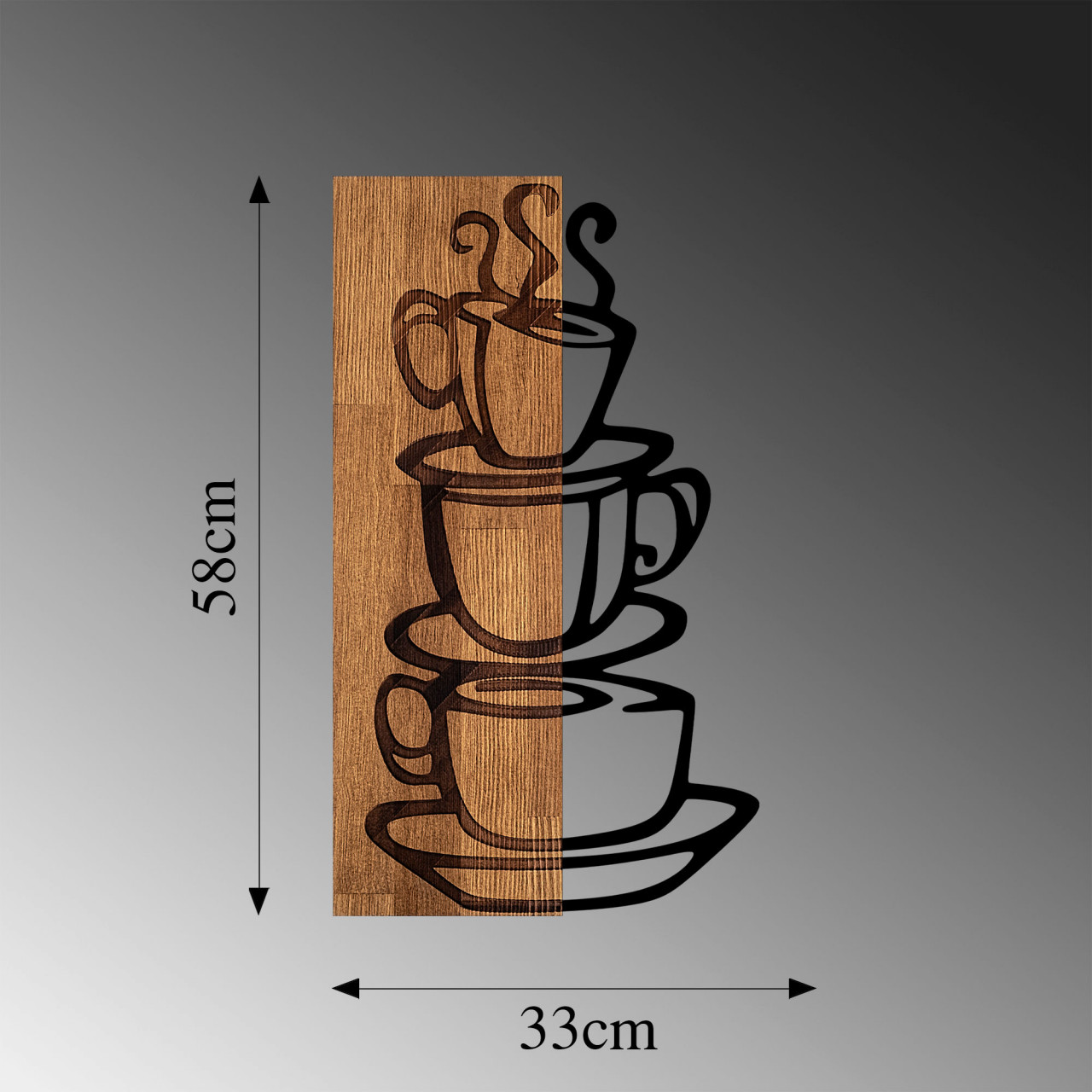 Poze Accesoriu decorativ de perete din lemn MA-296