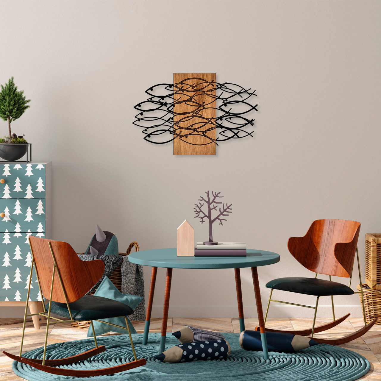 Poze Accesoriu decorativ de perete din lemn MA-304