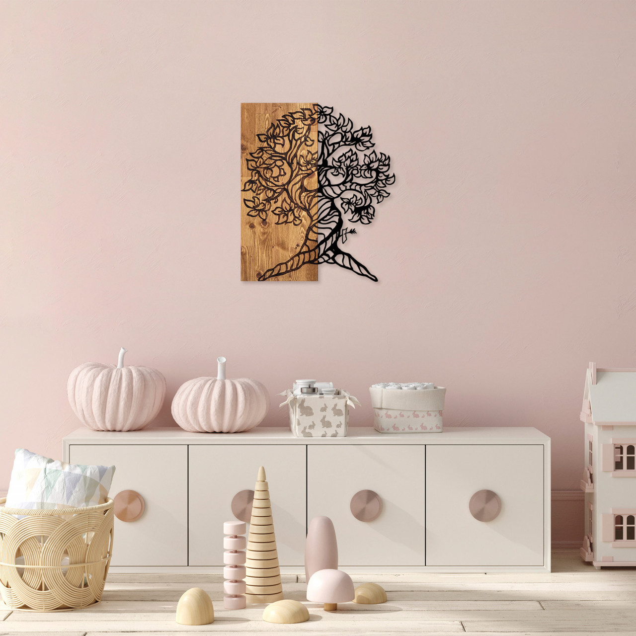 Poze Accesoriu decorativ de perete din lemn Monumental Tree 1