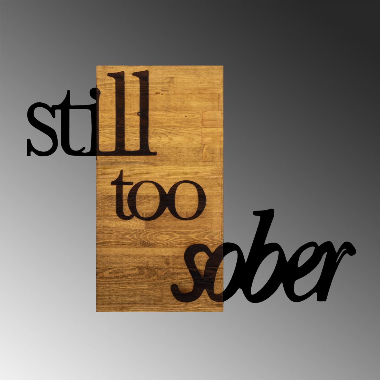 Poze Accesoriu decorativ de perete din lemn Still too sober