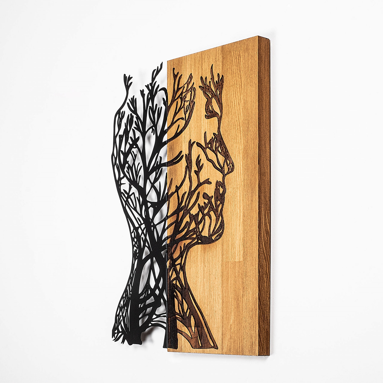 Poze Accesoriu decorativ de perete din lemn Tree Man - 319