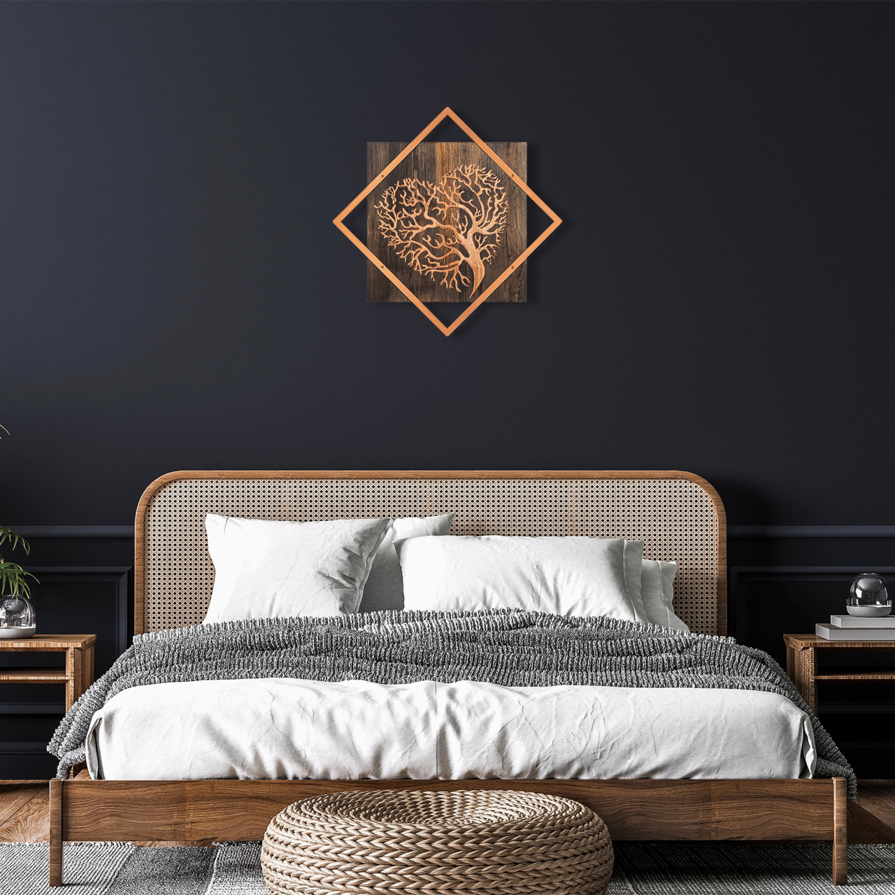 Poze Accesoriu decorativ de perete din lemn Tree v3